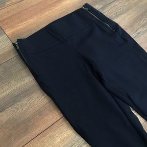 Zara Navy blue zip legging